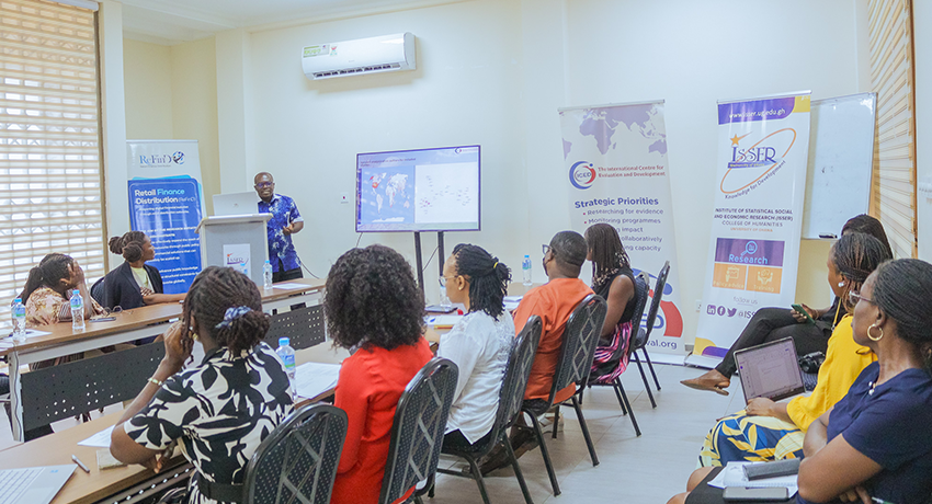 Participants learn about the Campbell Collaboration EGM methodology for mapping evidence on financial inclusion.